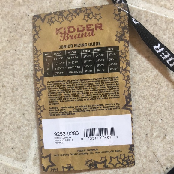 KIDDER WETSUIT NEW - Picture 3 of 7